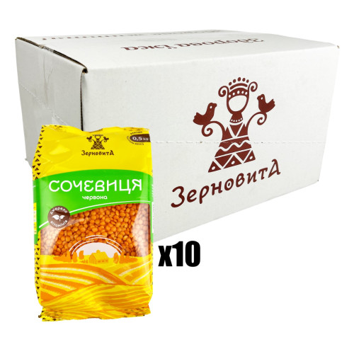 Зерновита Сочевиця червона 0,5кг (1/10^3) Зерновита Сочевиця червона 0,5кг (1/10^3)