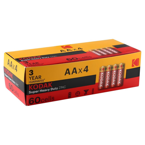 Батарейки Kodak R6, пальчик, 1 шт (1*4/60) Батарейки Kodak R6, пальчик, 1 шт (1*4/60)