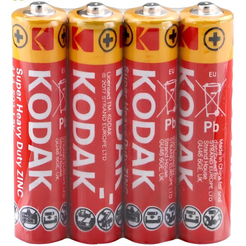 Батарейки Kodak R3, міні-пальчик, 1 шт (1*4/60) Батарейки Kodak R3, міні-пальчик, 1 шт (1*4/60)