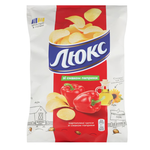 Чіпси Люкс Паприка 125г. (1/22) Чіпси Люкс Паприка 125г. (1/22)