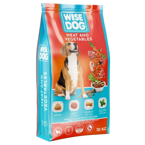 Корм Пан Пес (Wise Dog) М'ясо та овочі 10кг Корм Пан Пес (Wise Dog) М'ясо та овочі 10кг