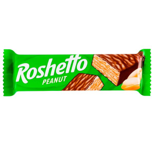 Рошен Вафельні батончики Roshetto Peanut ВКФ, 34г (1*25)