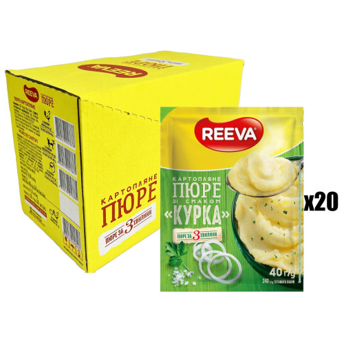 Ріва пакет пюре, курка 40г (1/24) Ріва пакет пюре, курка 40г (1/24)