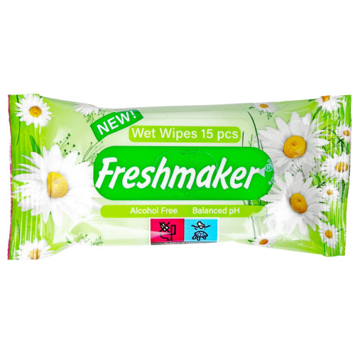 Серветки вологі Freshmaker 15 шт (1/200^20) Серветки вологі Freshmaker 15 шт (1/200^20)