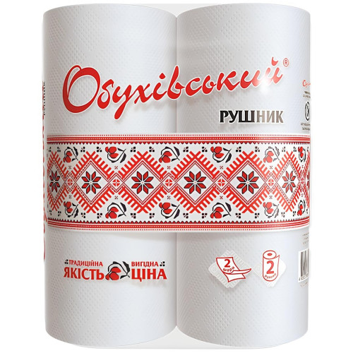 Рушник папер. Обухівський 2шт. (1/24) Рушник папер. Обухівський 2шт. (1/24)