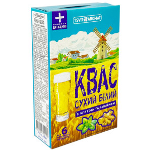 ЦветАромат Квас сухий білий з м'ятою та імбиром, 110г (1/20)