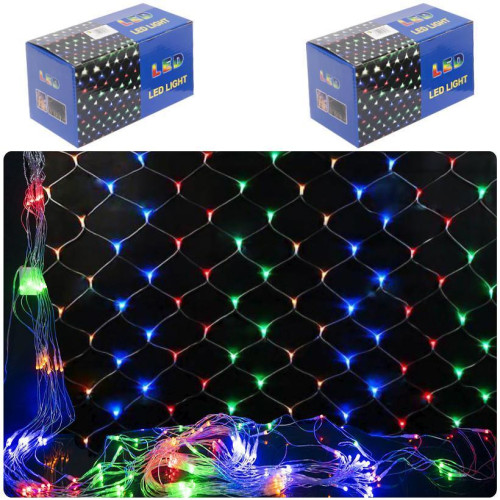 2.7 Гірлянда електрична сітка кольорова 1,5м 96L LED (D-1) 2.7 Гірлянда електрична сітка кольорова 1,5м 96L LED (D-1)