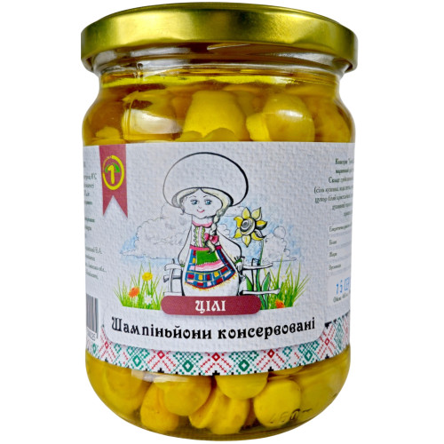 Гриби Шампінйони мариновані Гриби Шампінйони мариновані