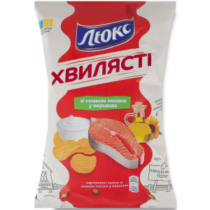 Чіпси Люкс Лосось 125г. (1/22) {1/704}