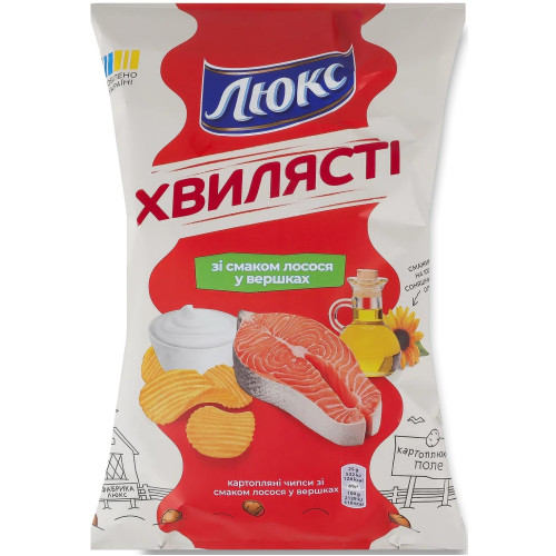 Чіпси Люкс Лосось 125г. (1/22) Чіпси Люкс Лосось 125г. (1/22)