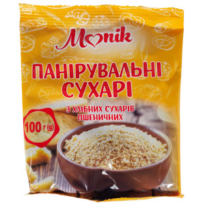 Монік Сухарі паніровочні 100г (1/25^5)