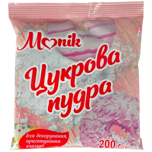Монік Цукрова Пудра 200г (1/16^5) Монік Цукрова Пудра 200г (1/16^5)