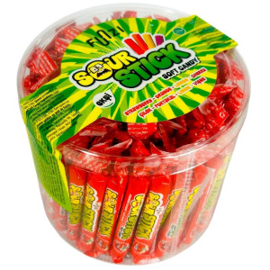 Дитяч. Цукерка жувальна «SOUR STICK» з фруктовим смаком 120 шт(1/8)