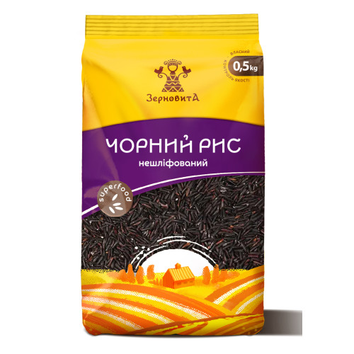 Зерновита Рис Чорний 0,5кг (1/10^3) Зерновита Рис Чорний 0,5кг (1/10^3)