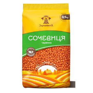 Зерновита Сочевиця червона 0,5кг (1/10^3)