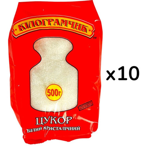 Цукор Кілограмчик 500Г, (1*10) Цукор Кілограмчик 500Г, (1*10)