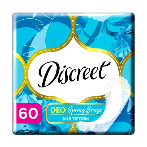 Прокладки щоденні Discreet Deo 60шт Прокладки щоденні Discreet Deo 60шт
