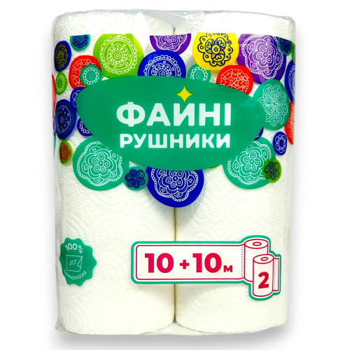 Рушник паперовий Файні 2шт.(1/12)
