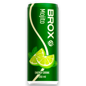 Напій енергетичний Brox Мохіто 0,25л [Ж/Б] (1/24^2) {4800}
