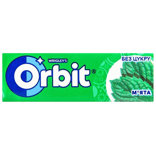 Жувальна гумка Orbit М'ята (1*30) Жувальна гумка Orbit М'ята (1*30)