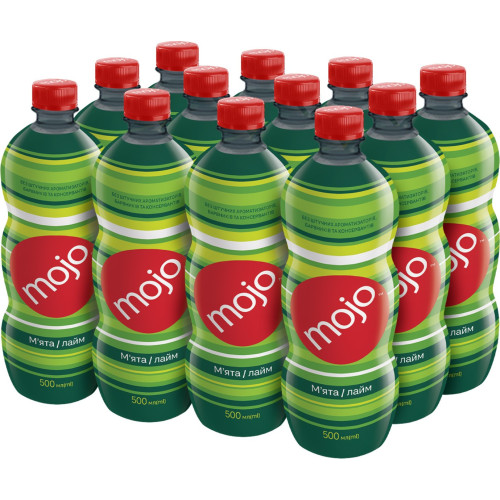 Напій Mojo 0,5л М'ята Лайм ПЕТ (1*12/1224)