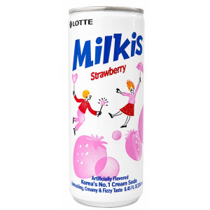 Напій газований Milkis Полуниця 250мл (1*6/30) 