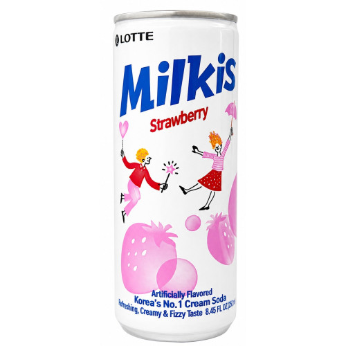 Напій газований Milkis Полуниця 250мл (1*6/30) 