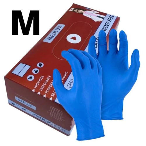 Рукавички гумові M, короб, 25 пар Рукавички гумові M, короб, 25 пар
