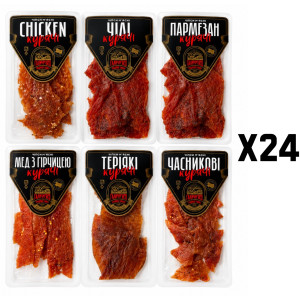 М. Чіпси Курячі МІКС смаків 50г (1*12/24)