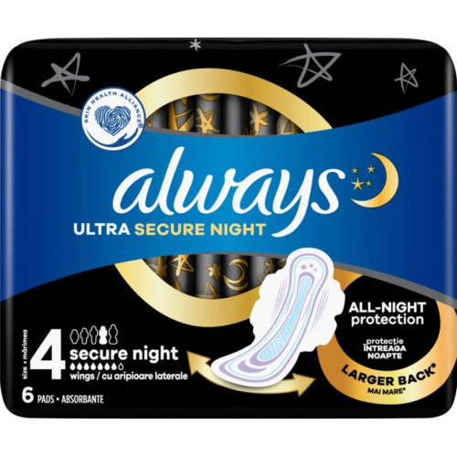 Прокладки Always Ultra Night №4 6шт, 7 кап (1/24)