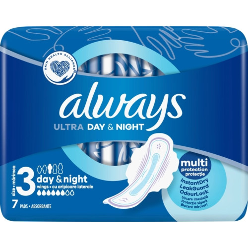 Прокладки Always Ultra №3 7шт (день/нічь), 6 кап (1/20) Прокладки Always Ultra №3 7шт (день/нічь), 6 кап (1/20)