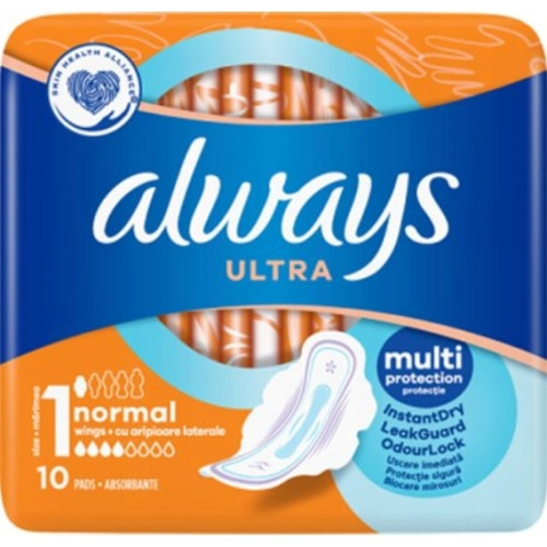 Прокладки Always Ultra №1 Normal 10шт, 4 кап (1/20)