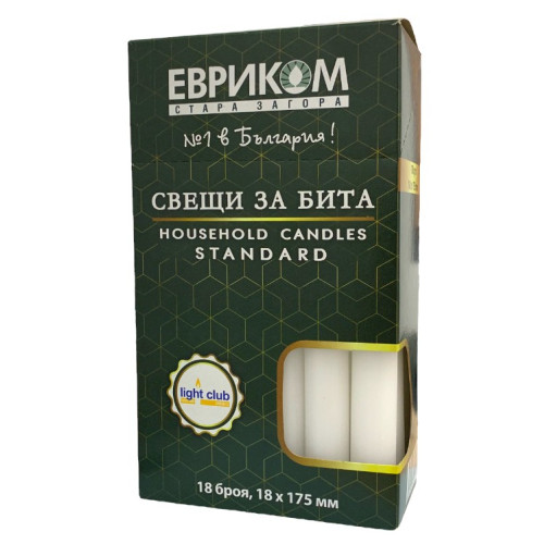 Свічка Болгарія 18шт. (1/16) Свічка Болгарія 18шт. (1/16)
