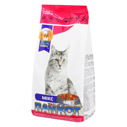 Корм Пан Кот Мікс, 400г (1/10)