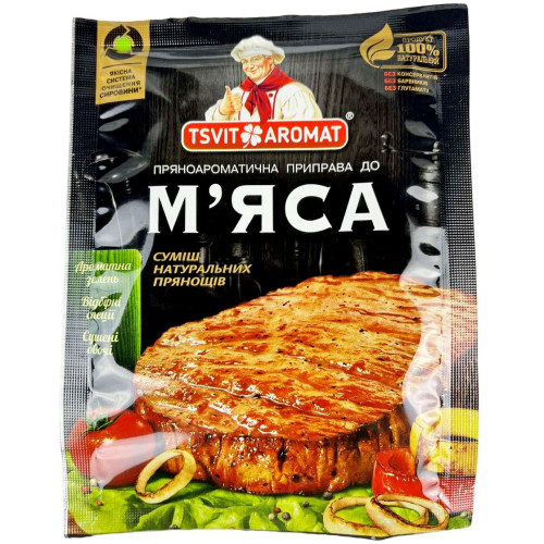 ЦветАромат Приправа до М'яса, 25г (1*10/50) ЦветАромат Приправа до М'яса, 25г (1*10/50)