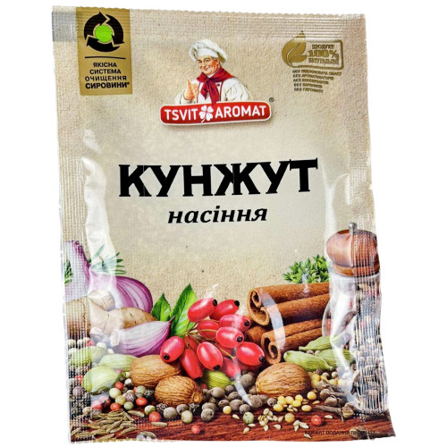 ЦветАромат Кунжут насіння, 20г (1*10/50) ЦветАромат Кунжут насіння, 20г (1*10/50)