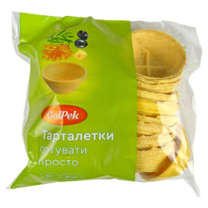 ГолПек Тарталетки малі 20шт/пач 60г  (1/30^3)