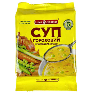 ЦветАромат Суп гороховий зі смаком курки 160г (1/32^3)