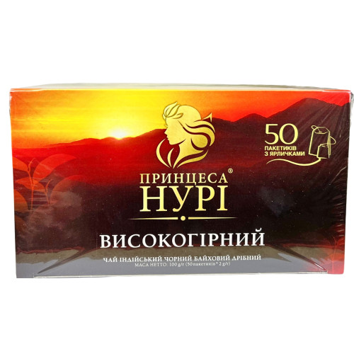 Чай Принцеса Нурі 50пак (чорний) (1/12) (03203)