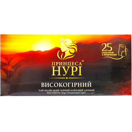 Чай Принцеса Нурі 25пак (чорний) (1/24) (03103)