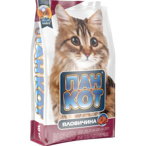 Корм Пан Кот Яловичина, 10 кг (1/68)