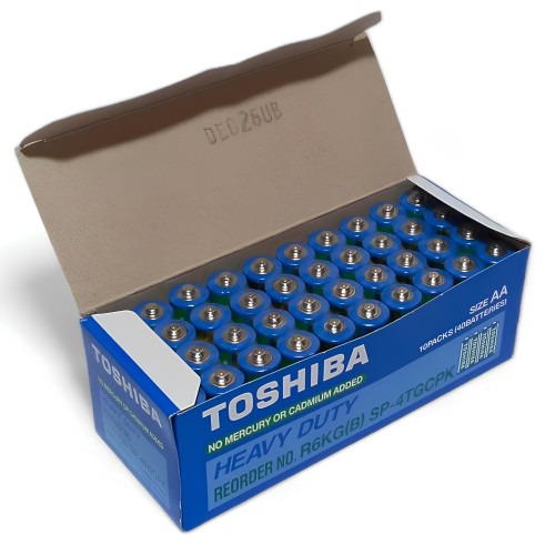 Батарейки Toshiba R6, пальчик, 1шт (1*4/40) Батарейки Toshiba R6, пальчик, 1шт (1*4/40)