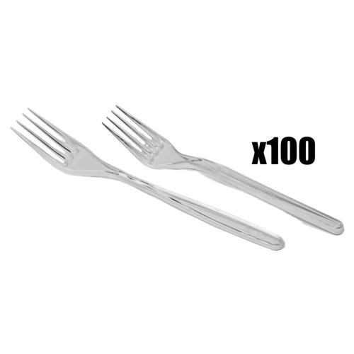П. Виделка прозора Люкс 100шт (1/25) П. Виделка прозора Люкс 100шт (1/25)