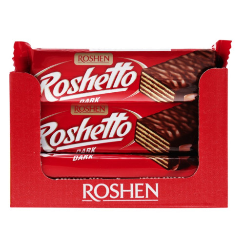 Рошен Вафельні батончики Roshetto Dark ВКФ , 34г (1*25) №3492