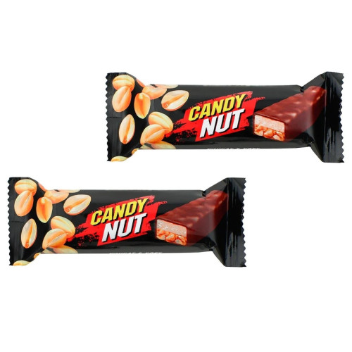Рошен цукерки Candy Nut (чорна) нуга та м'яка карамель з арахісом 1кг (1/5) №1131 Рошен цукерки Candy Nut (чорна) нуга та м'яка карамель з арахісом 1кг (1/5) №1131