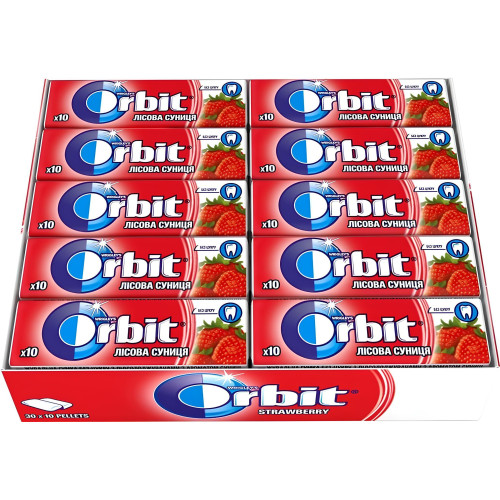 Жувальна гумка Orbit Лісова Суниця (1*30)