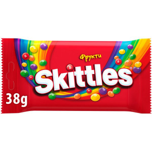 Skittles Драже Оригінал фруктовий (червоний) 38 г (1/14)