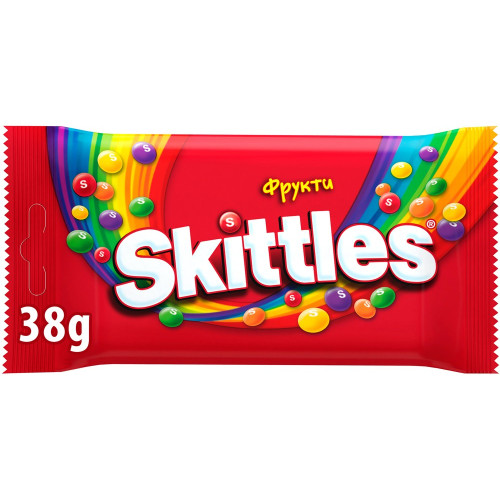 Skittles Драже Оригінал фруктовий (червоний) 38 г (1/14) Skittles Драже Оригінал фруктовий (червоний) 38 г (1/14)