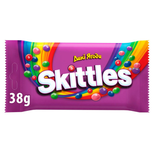 Skittles Драже Лісові ягоди (фіолетовий) 38 г (1/14)
