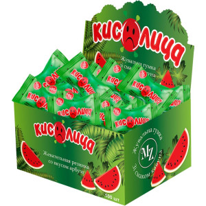 Дитяч. Жуйка Кислица 100шт, Кавун (1/20)